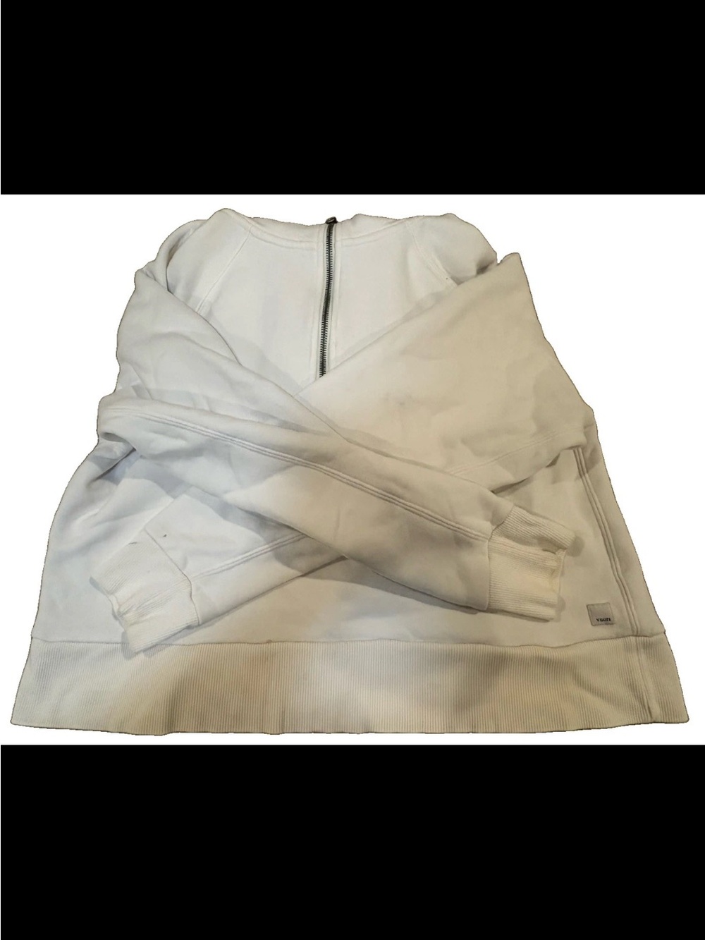 Vuori WHITE Womens Hoodie restore half zip White Size LARGE